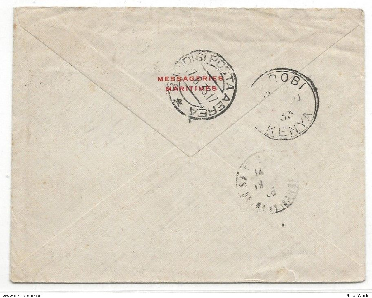 IMPERIAL AIRWAYS 1933 KENYA UGANDA Nairobi June 06 Air Mail Cover Par Avion Via BRINDISI 07 Juin France Seine Marne - Vliegtuigen