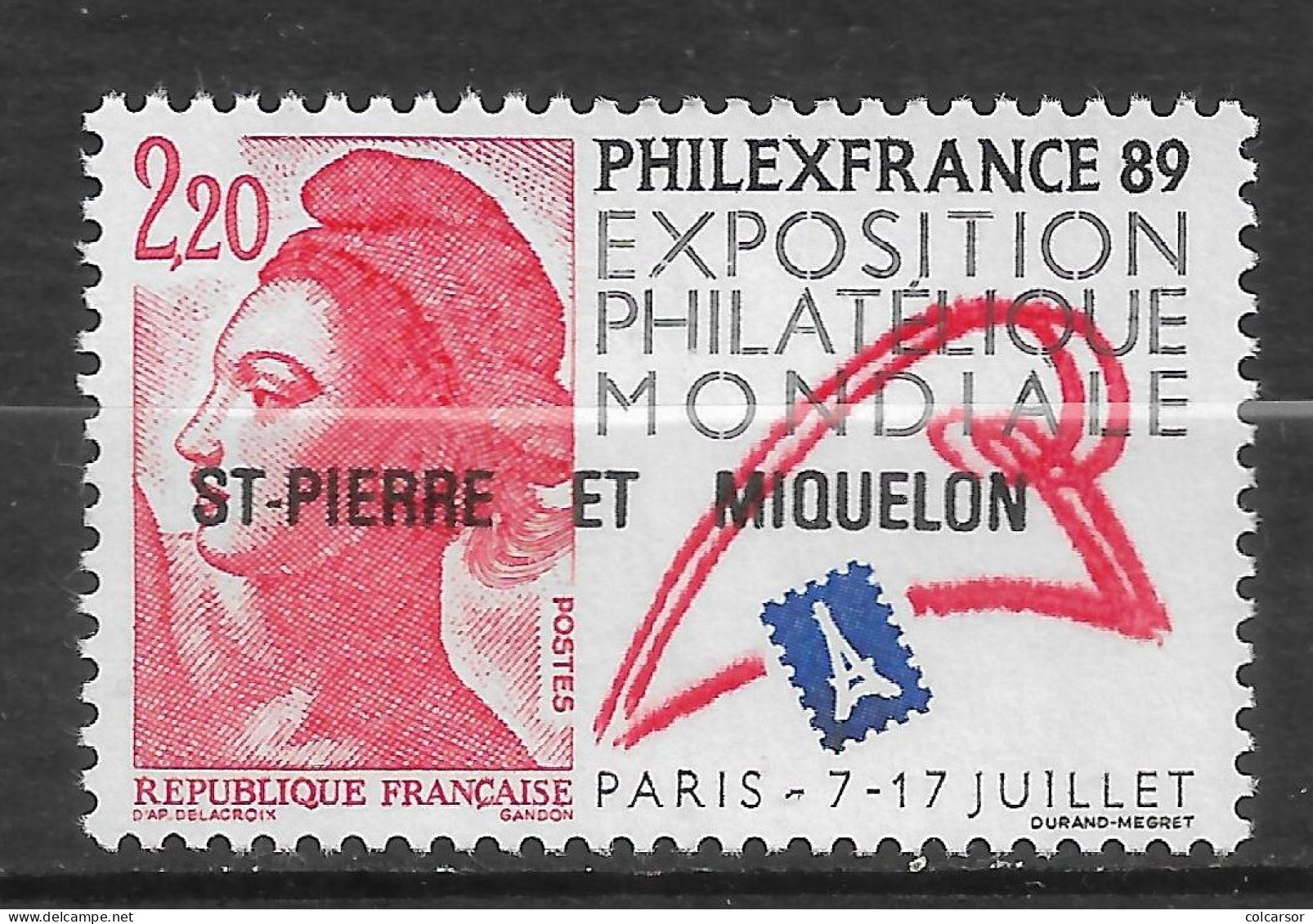 SAINT PIERRE ET MIQUELON N°   489  "  PHILEX FRANCE " - Ongebruikt