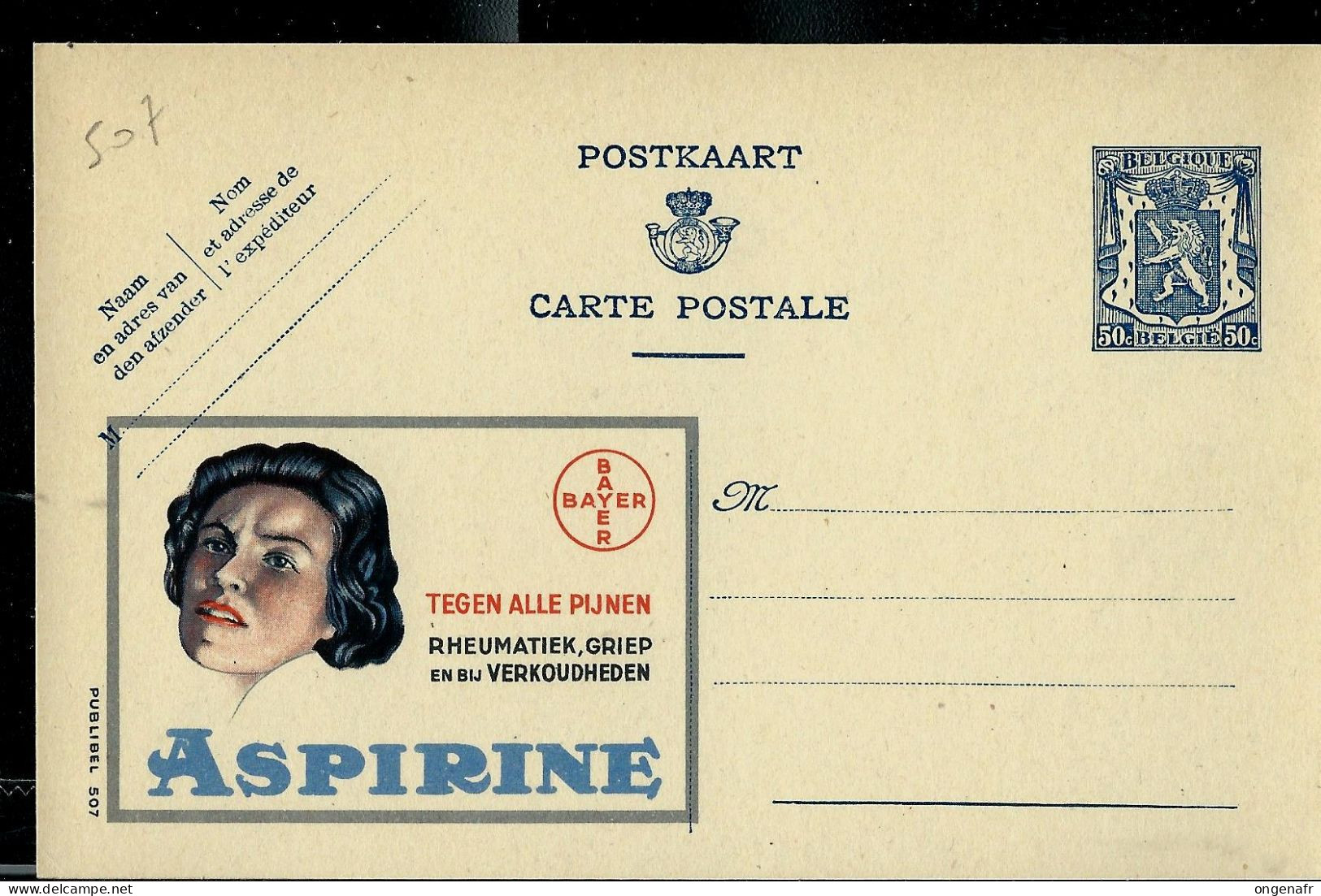 Publibel Neuve N° 507 ( ASPIRINE - Bayer ) - Publibels