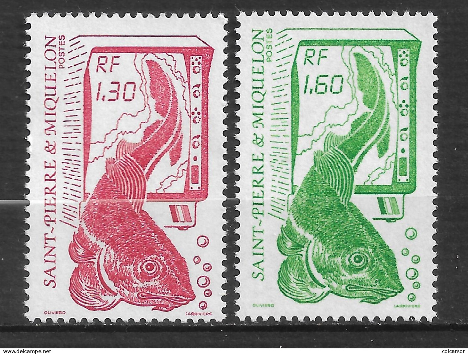 SAINT PIERRE ET MIQUELON N°   490/91   "  LA PÊHE " - Ungebraucht