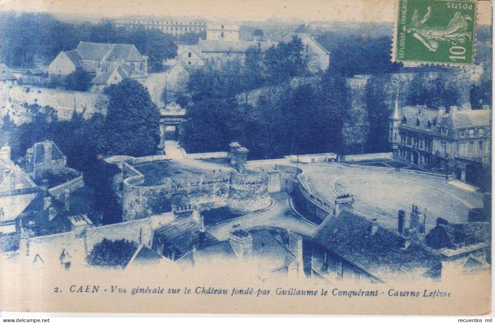 Caen Vue Generale Sur Le Chateau - Caen