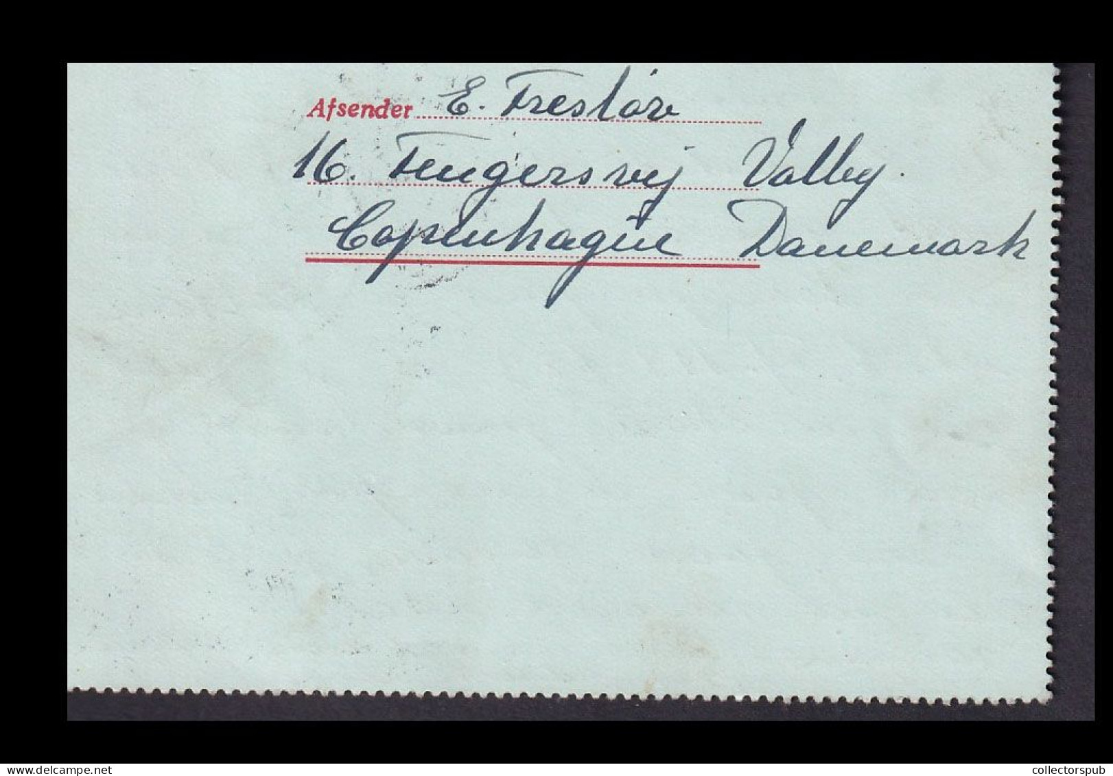 DENMARK 1949. Nice Airmail Card To Hungary - Brieven En Documenten