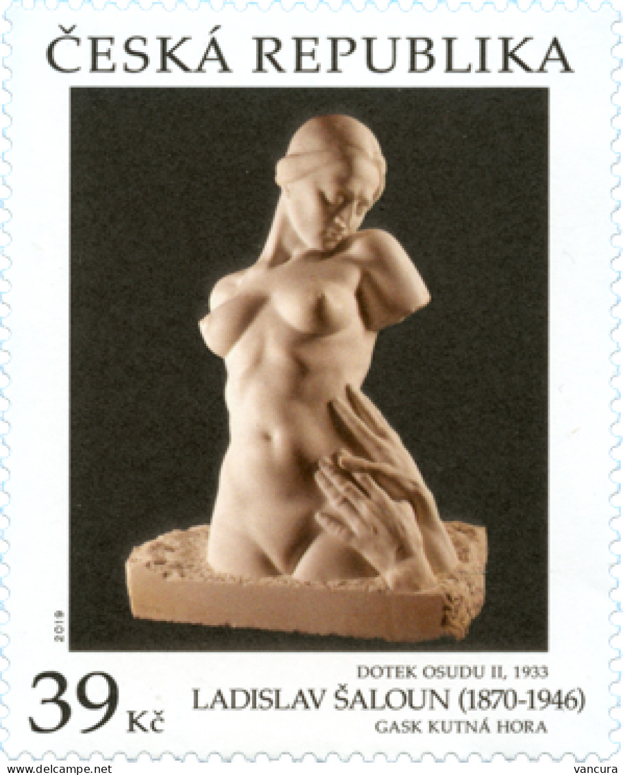 1055 Czech Republic Ladislav Saloun, Sculptor 2019 Touch Of Fate - Unused Stamps