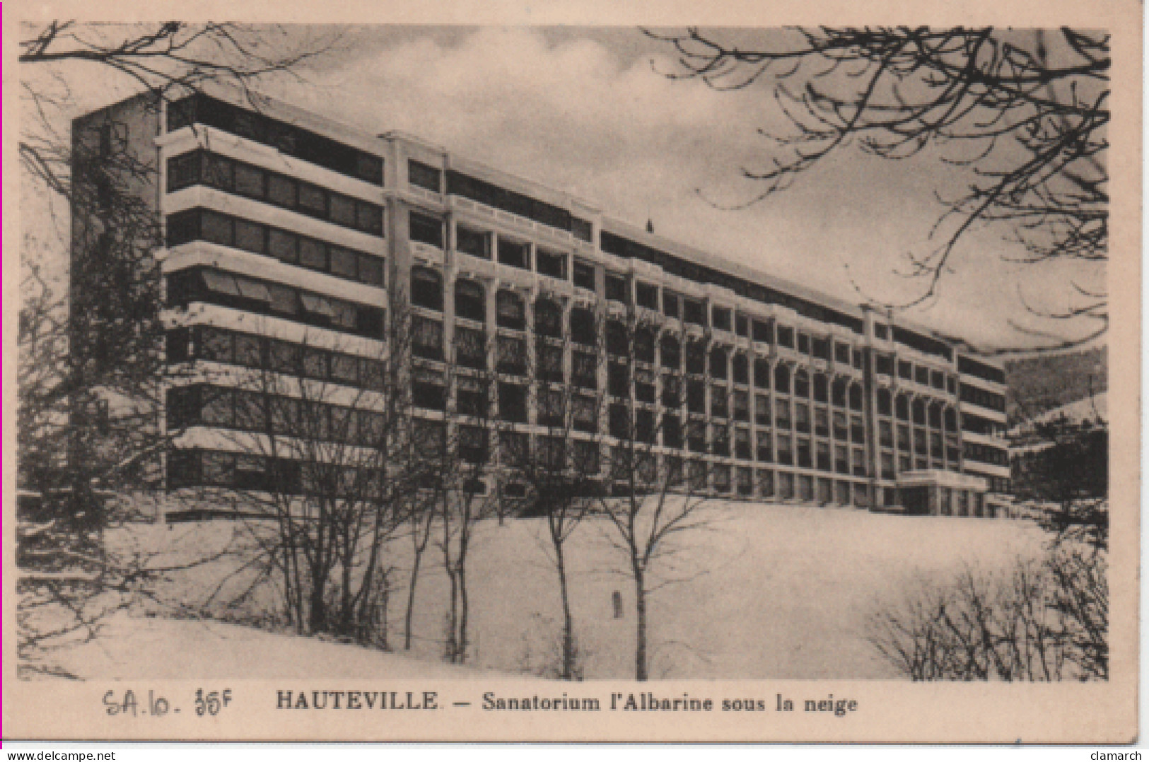 AIN-Hauteville-Sanatorium L'Albarine Sous La Neige - - Hauteville-Lompnes