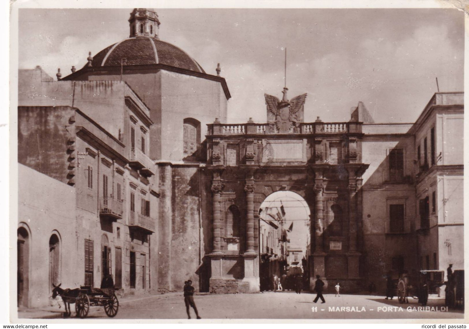 Cartolina Marsala - Porta Garibaldi - Marsala
