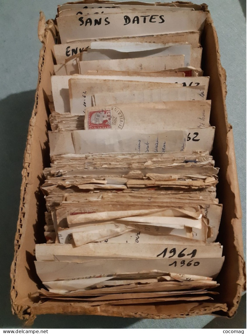 LOT DE + DE 270 LETTRES CORRESPONDANCE ANNEES 1962 1963 RECUES ET ENVOYEES ARMEE ET APRES TREMBLAY 35 - Brieven En Documenten