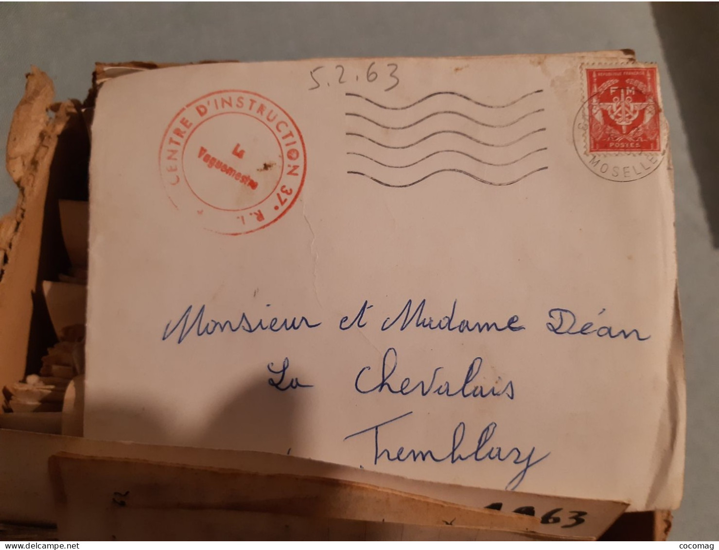 LOT DE + DE 270 LETTRES CORRESPONDANCE ANNEES 1962 1963 RECUES ET ENVOYEES ARMEE ET APRES TREMBLAY 35