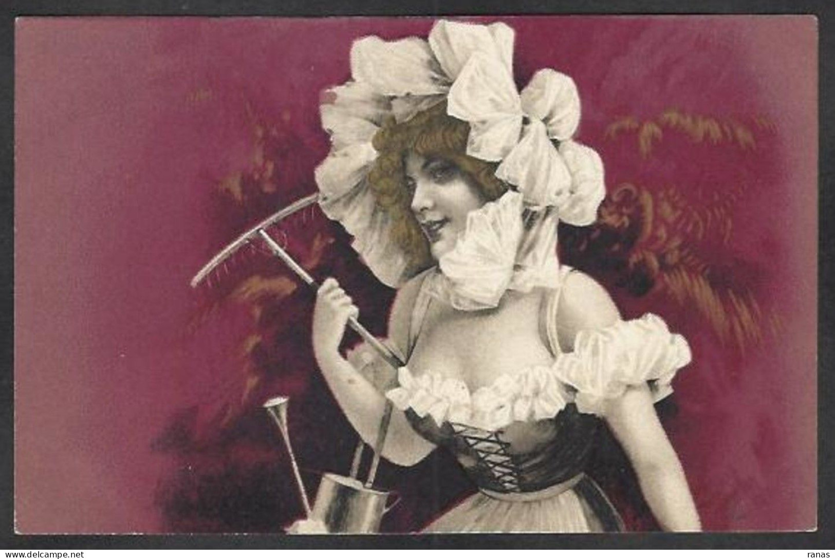 CPA Art Nouveau Femme Girl Woman Glamour Non Circulé - Women