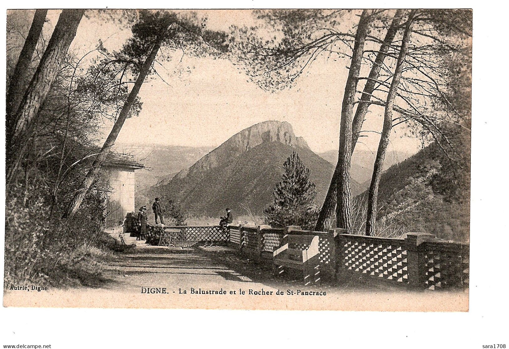 04 DIGNE, La Balustrade Et Le Rocher De St Pancrace. - Digne