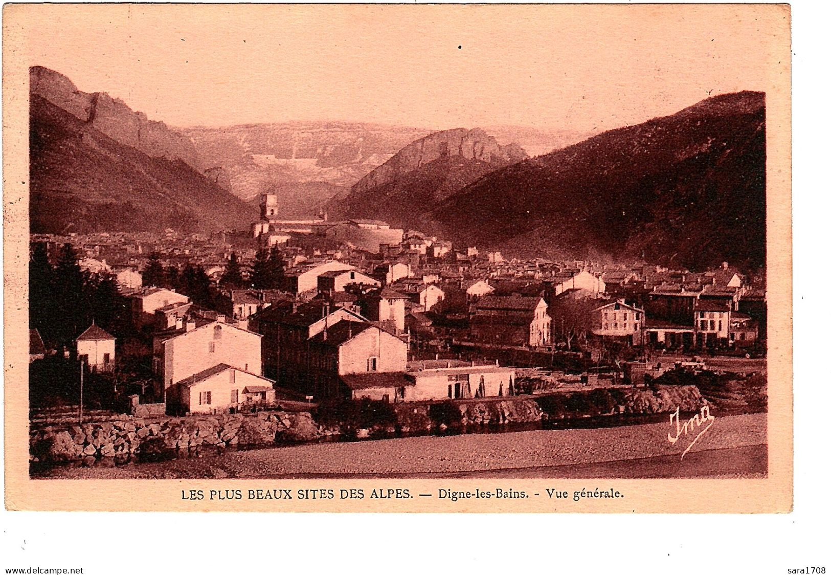 04 DIGNE, Vue Générale, Vue De Côté. éditeur VIAL. 2 SCAN. - Digne