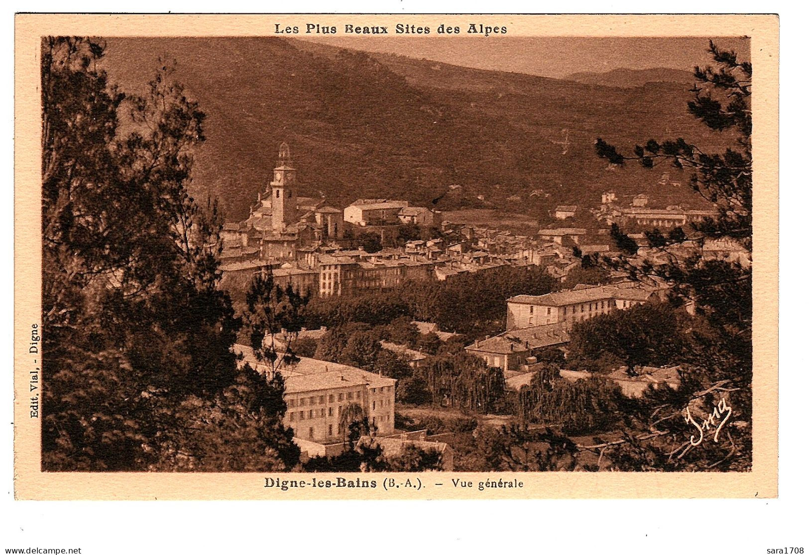 04 DIGNE, Vue Générale De Près. éditeur VIAL. - Digne