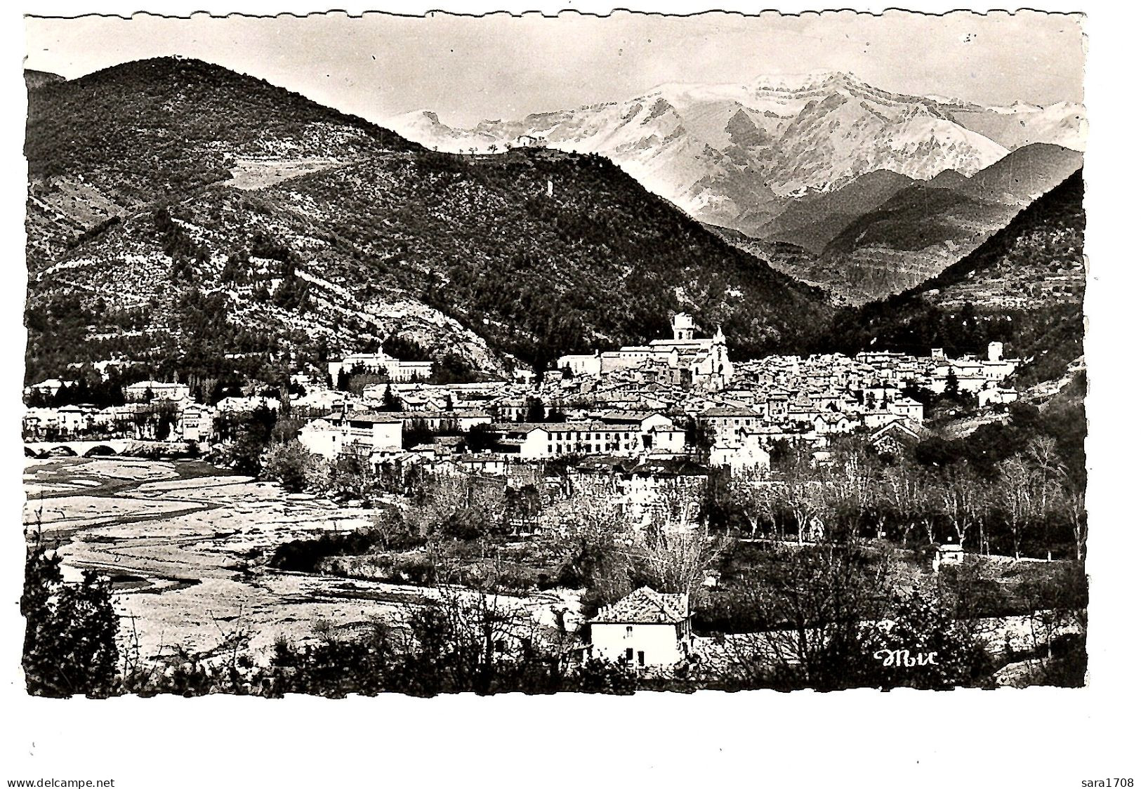 04 DIGNE, Vue Générale, La Bléone Et Le Massif Des Trois Evêchés. éditeur A.D.I.A. 2 SCAN. - Digne