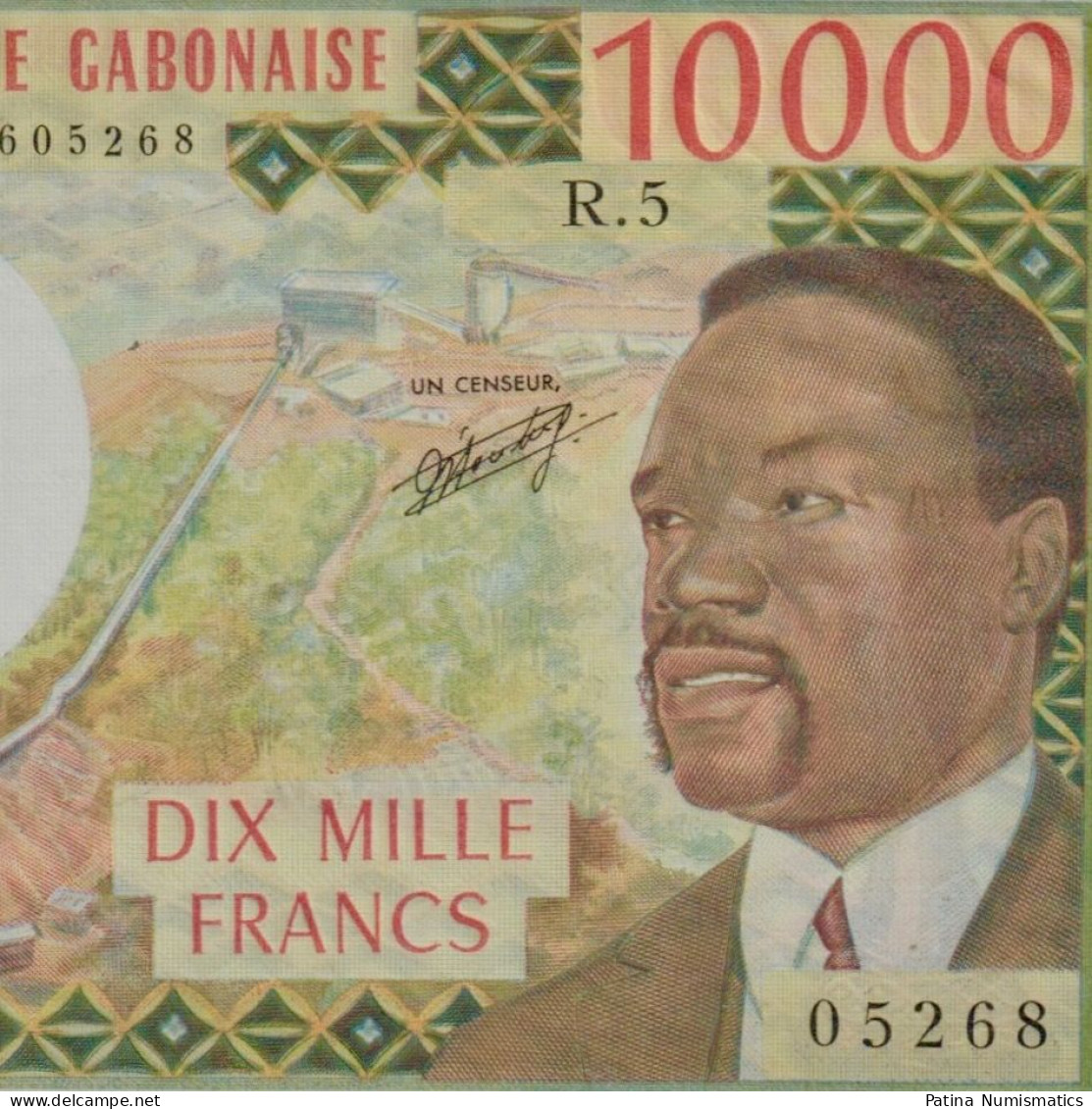 Gabon BEAC 10,000 10000 Francs 1978 Pick# 5b Gem Unc PMG 65 EPQ VERY RARE - Gabon