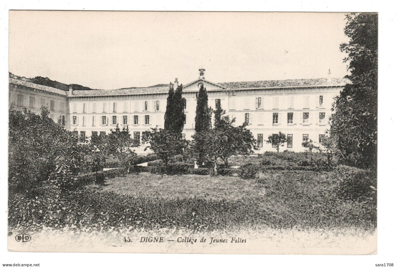 04 DIGNE, Collège De Jeunes Filles. Éditeur E.L.D.  - Digne