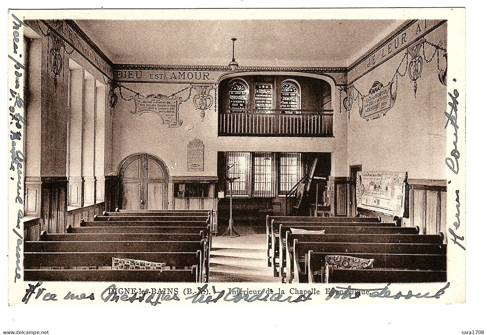 04 DIGNE, La Chapelle Évangélique ( Côté Sud ). 2 SCAN. - Digne