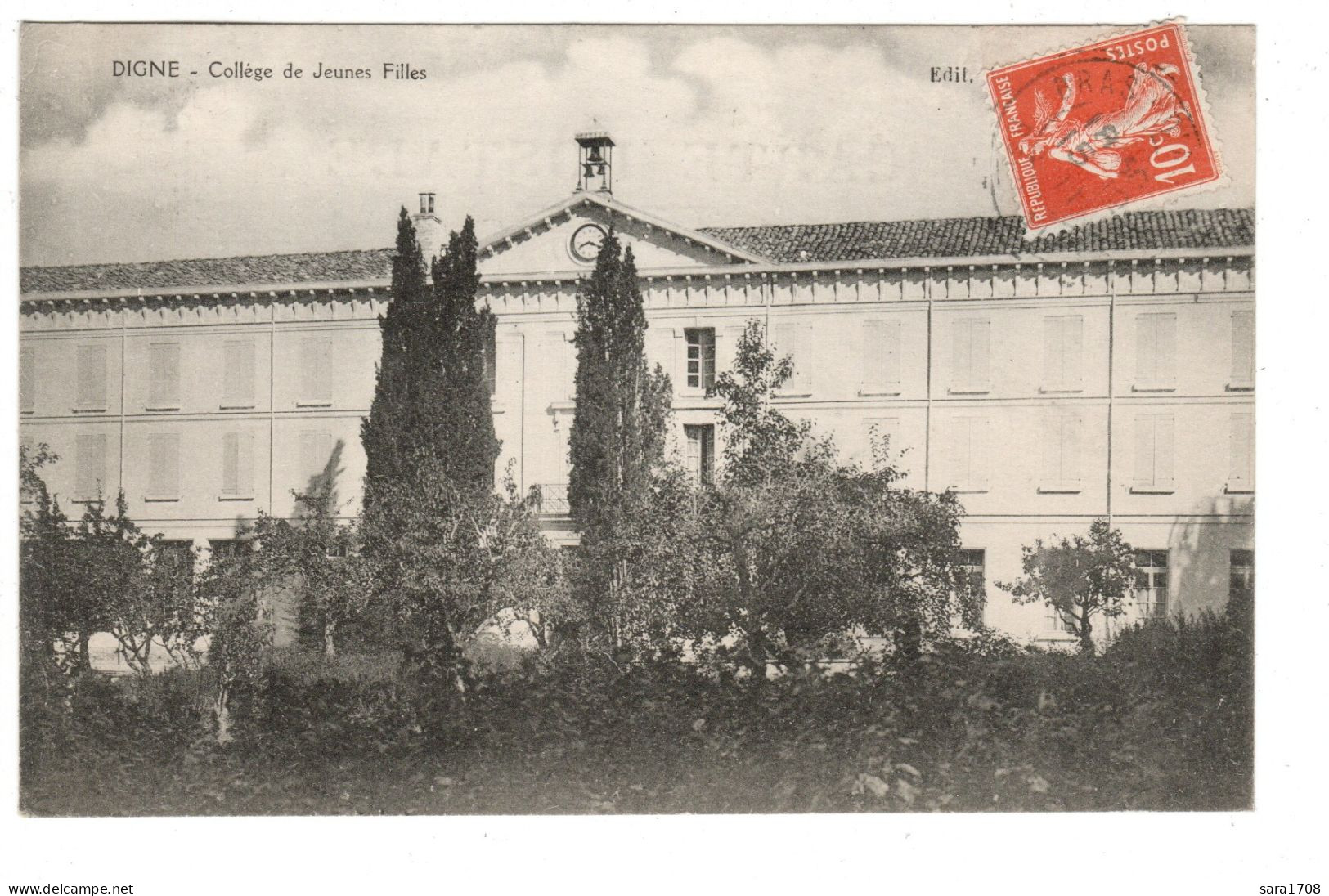 04 DIGNE, Collège De Jeunes Filles. 2 SCAN. - Digne