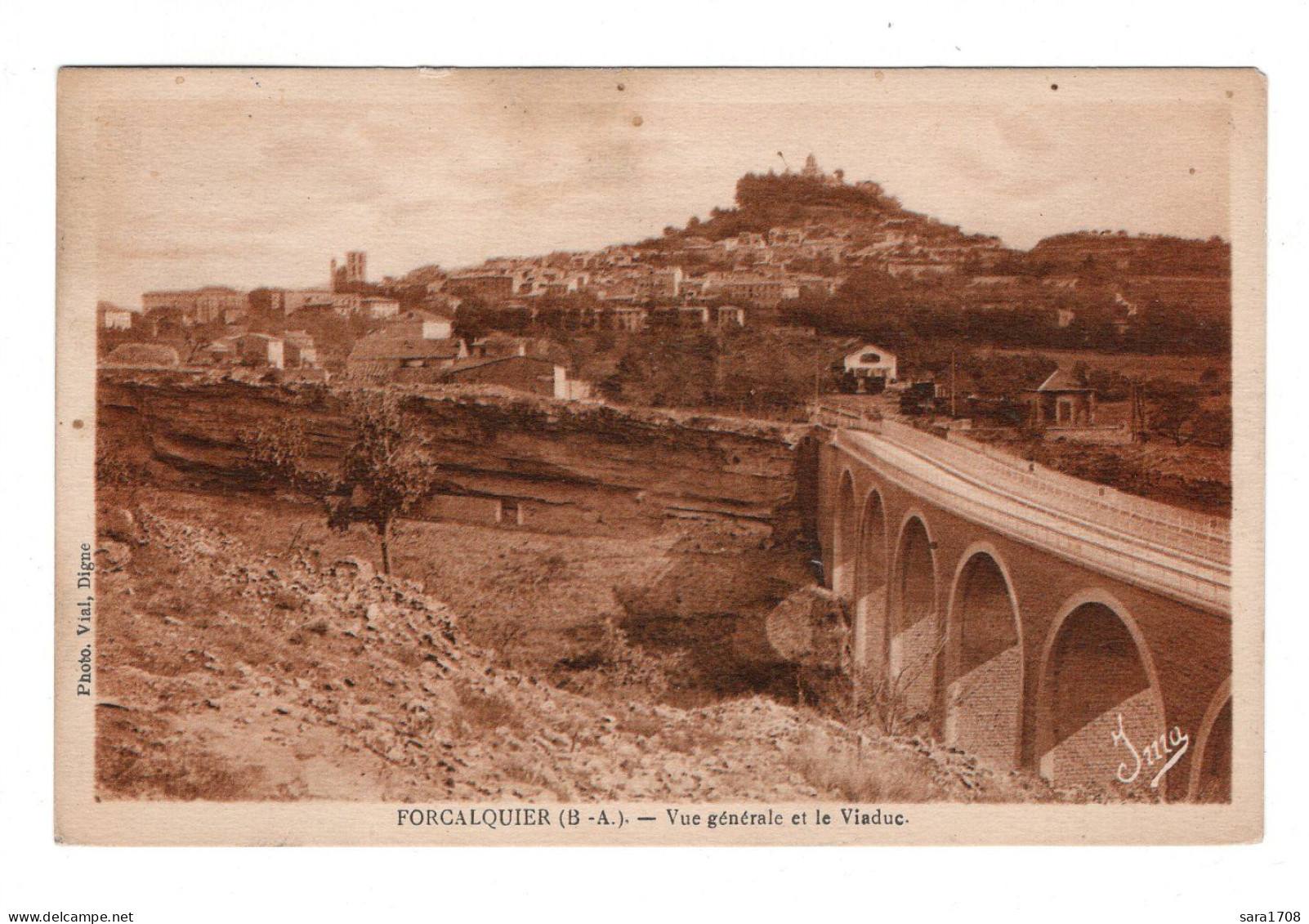 04 FORCALQUIER, Vue Générale Et Le Viaduc. - Forcalquier