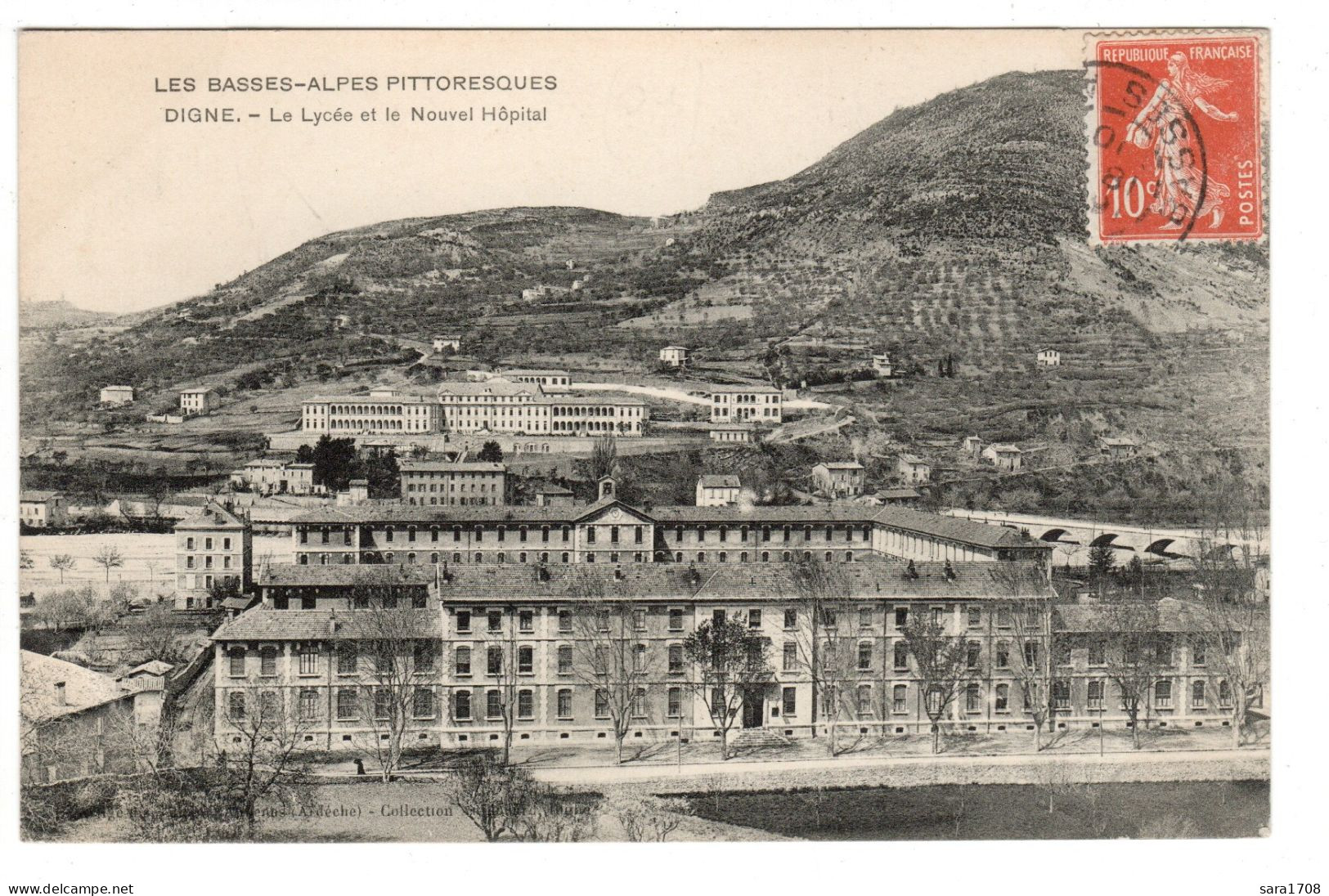 04 DIGNE, Le Lycée Et Le Nouvel Hôpital. Éditeur ARTIGE. 2 SCAN. - Digne