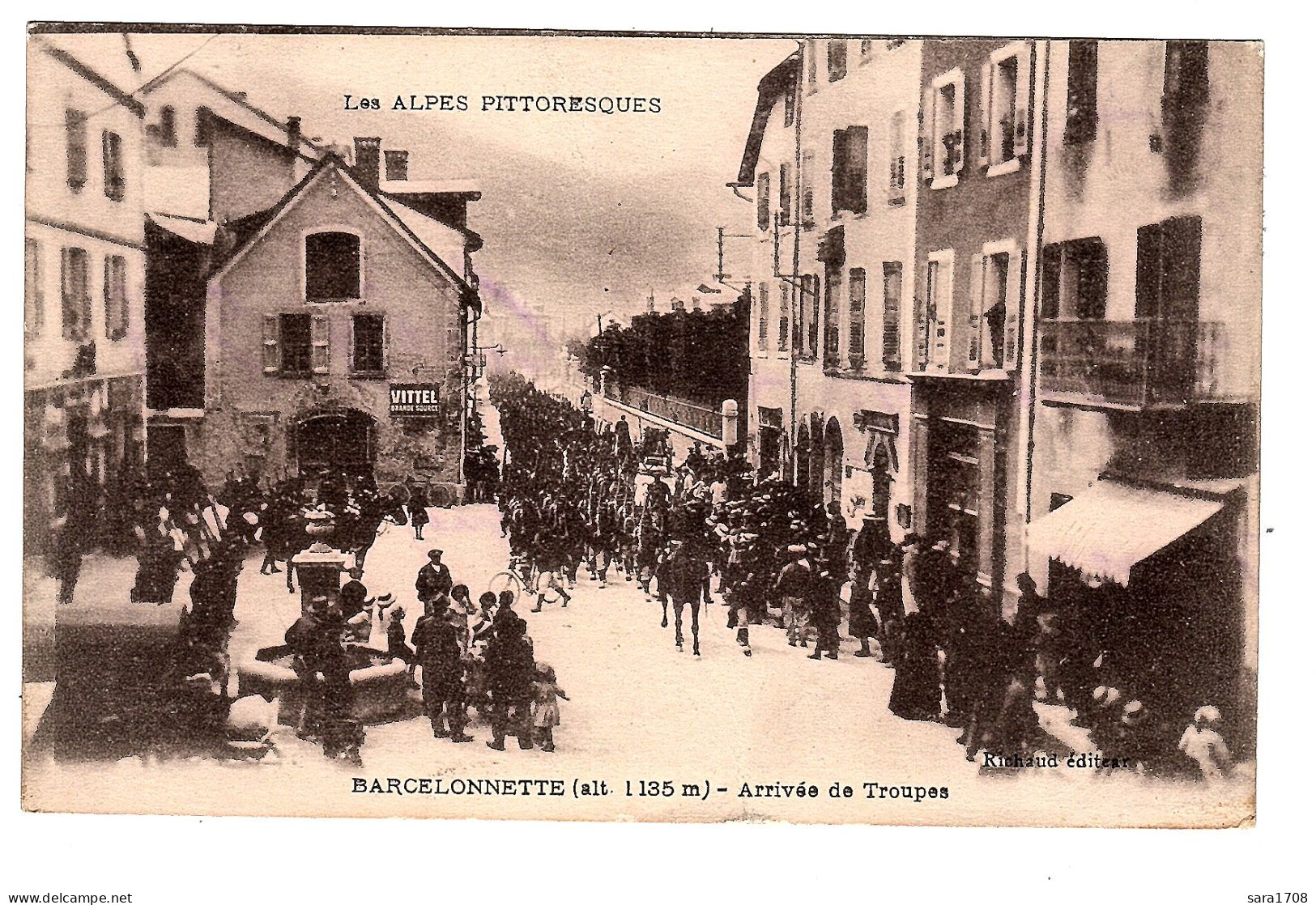 04 BARCELONNETTE, Arrivée De Troupes. 2 SCAN. - Barcelonnette