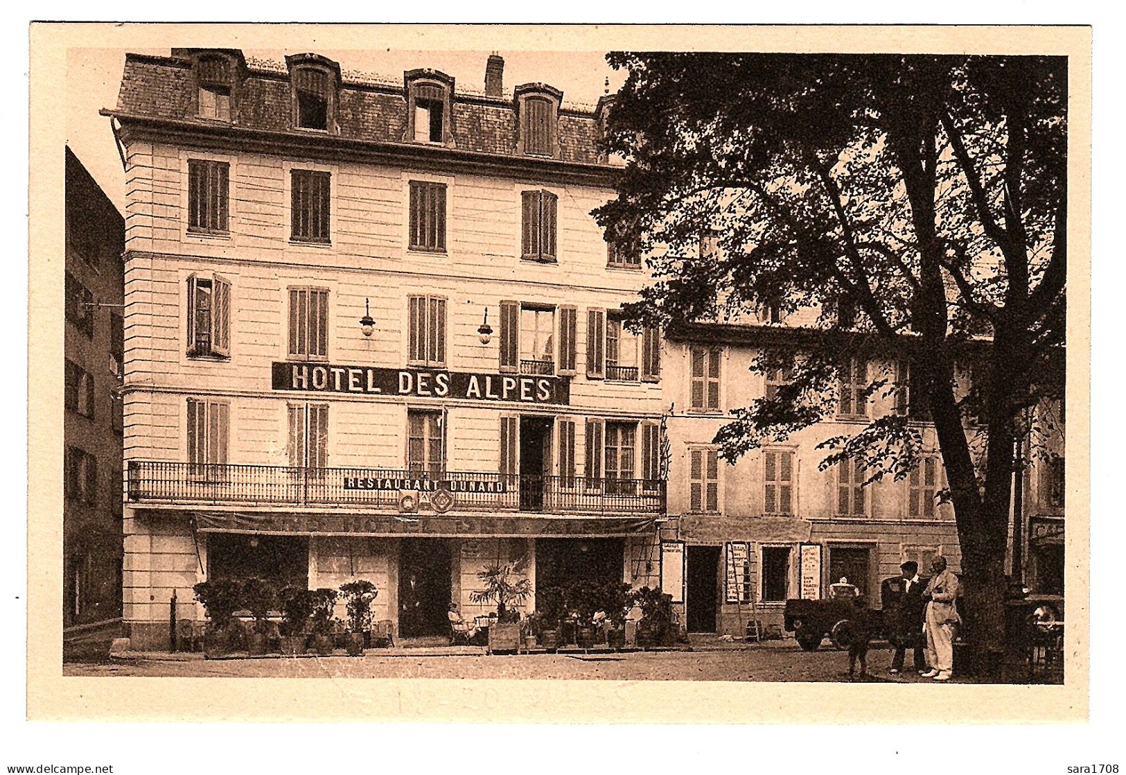 04 BARCELONNETTE, Hôtel Des Alpes. DUNAND Propriétaire. édition Hôtel Des Alpes. - Barcelonnette
