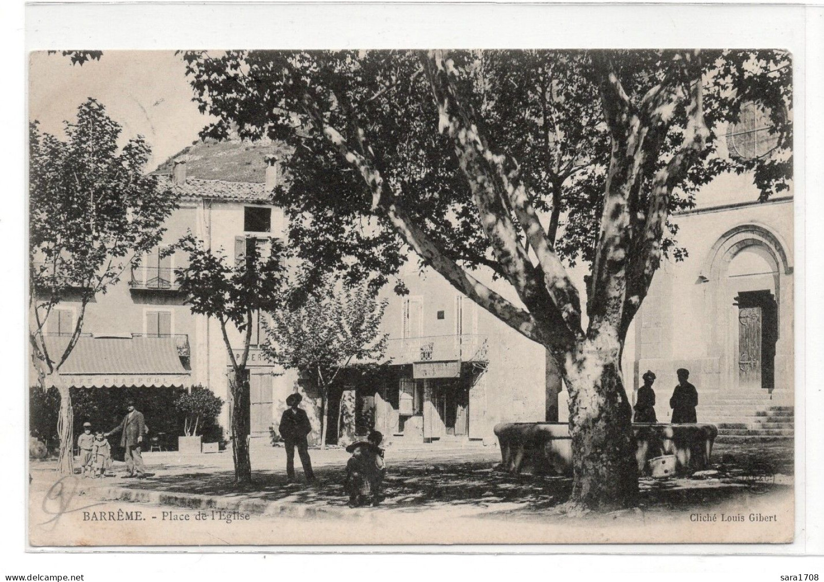 04 BARRÊME, Place De L'église. ( VOIR SCAN ). - Other & Unclassified