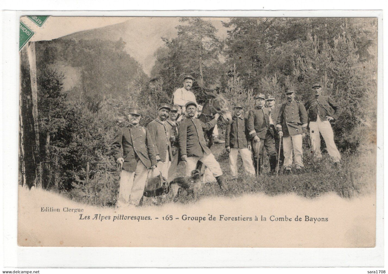 04 BAYONS, Groupe De Forestiers à La Combe. éditeur CLERGUE. ( VOIR SCAN ). - Other & Unclassified