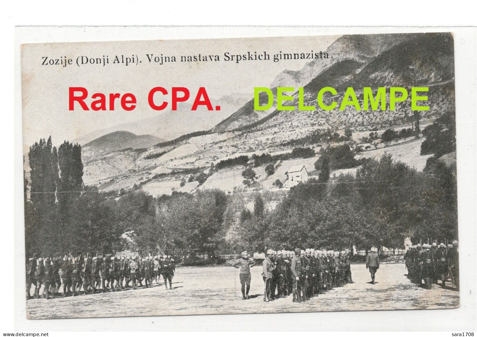 04 Vallée De L'UBAYE, JAUSIERS, Enseignement De La Guerre Aux Lycéens SERBES. ( VOIR SCAN & DESCRIPTIF ). - Other & Unclassified