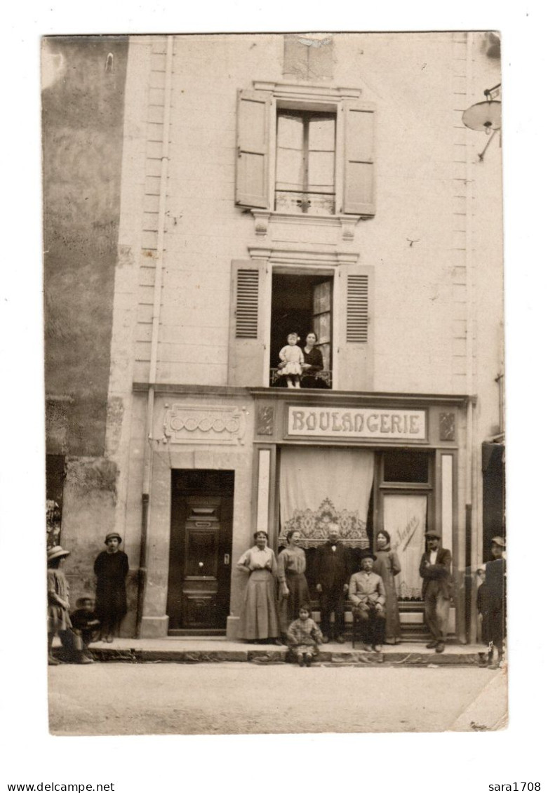 04 ORAISON, Grande Rue, CARTE PHOTO ORIGINALE De La Boulangerie SAUVE En 1917. - Other & Unclassified