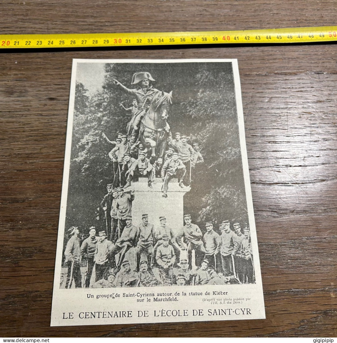 1908 PATI CENTENAIRE DE L'ÉCOLE DE SAINT-CYR Statue De Kléber Sur Le Marchfeld. - Sammlungen
