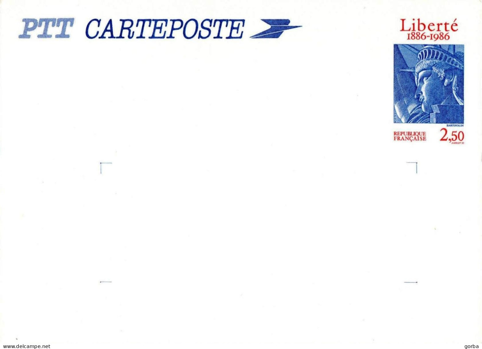 *Carte Postale Entier Postal - Type 2.50F Libertée - Neuf - Cartes Postales Types Et TSC (avant 1995)