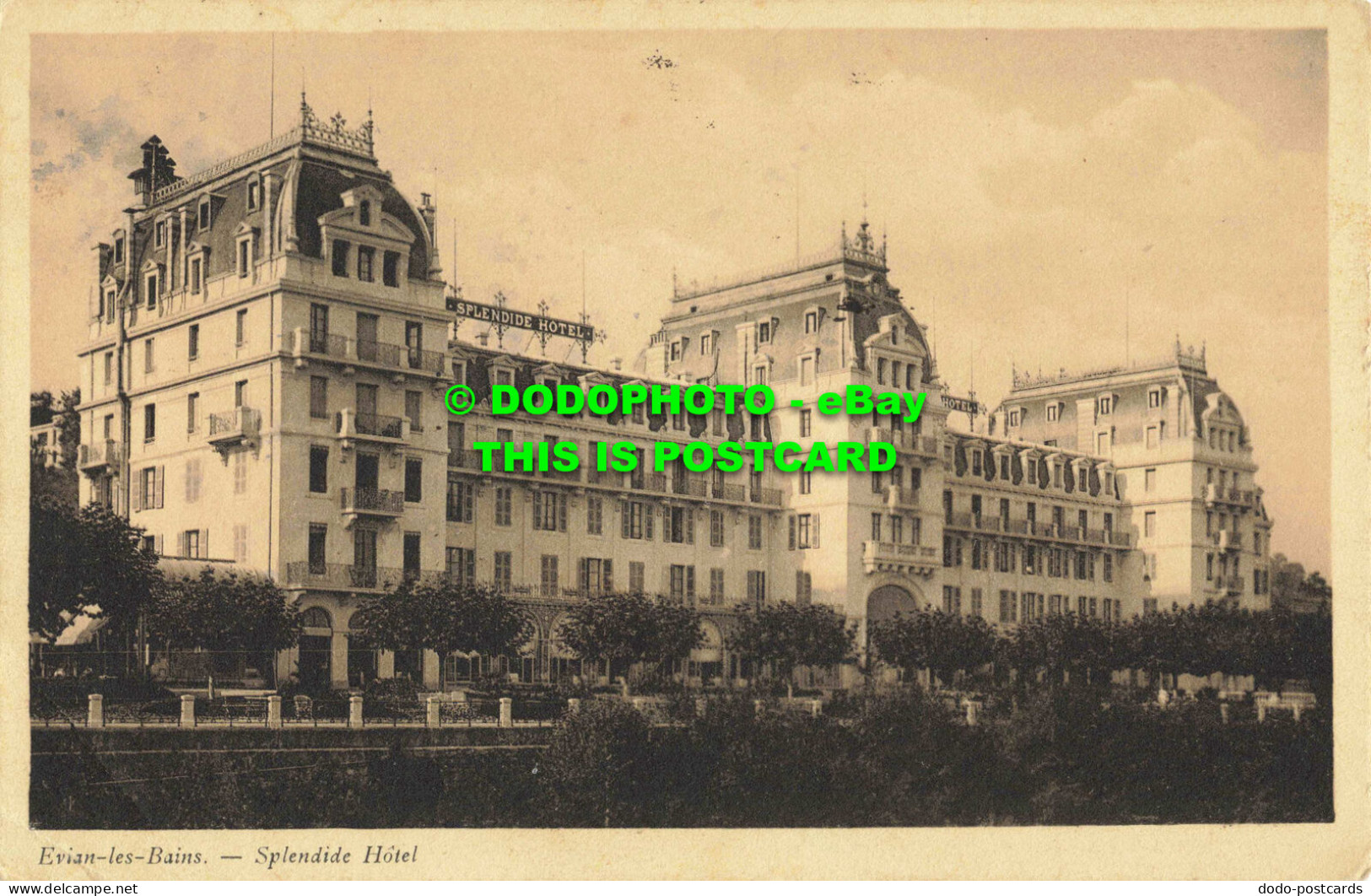 R560982 Evian Les Bains. Splendide Hotel. Librairie Illustree. 1910 - Monde