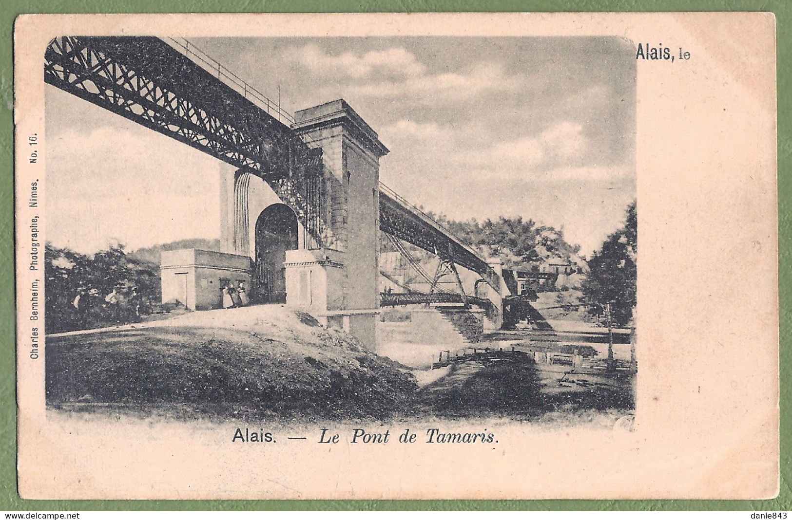 CPA Dos Précurseur - GARD - ALES - PONT DE TAMARIS - Alès