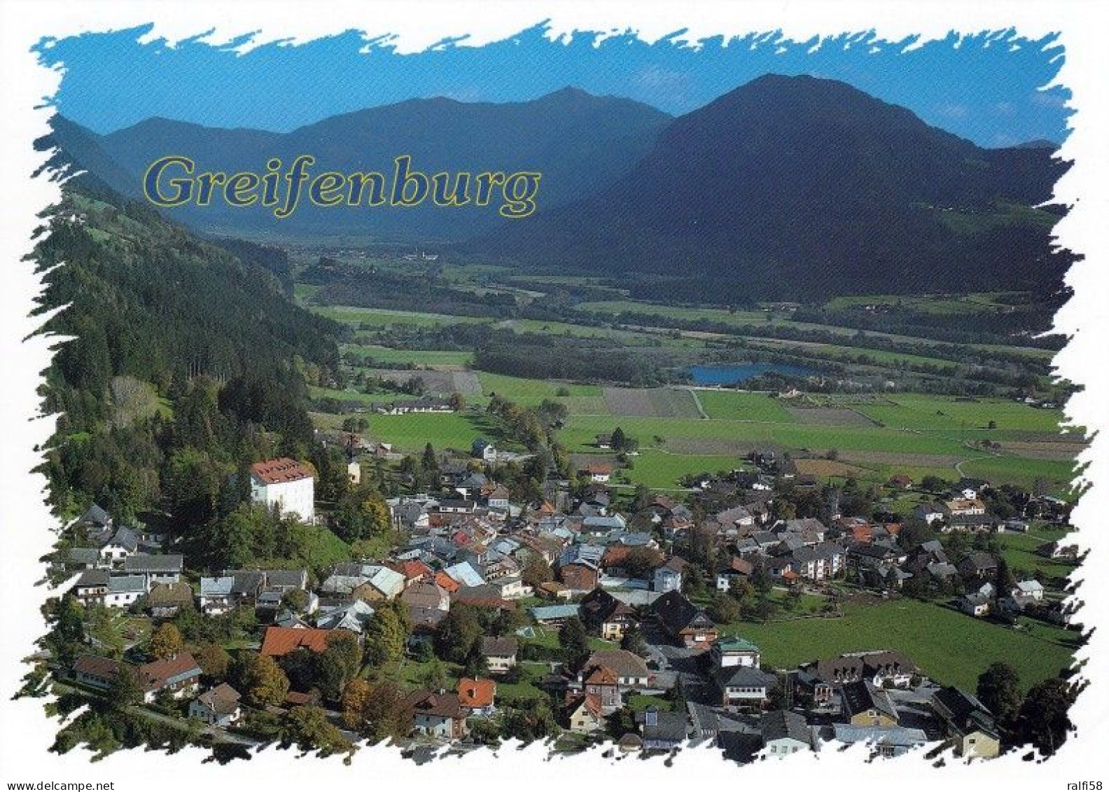 1 AK Österreich / Kärnten * Blick Auf Greifenburg - Im Drautal - Luftbildaufnahme * - Altri & Non Classificati