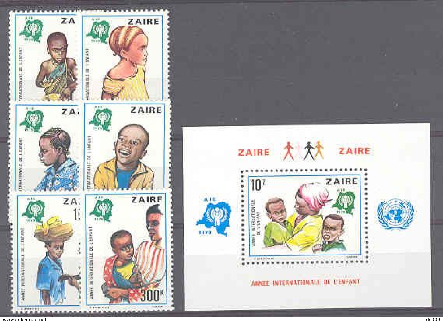 Jaar Van Het Kind-Année De L'enfant COB 978/83+BL34 MNH - Unused Stamps