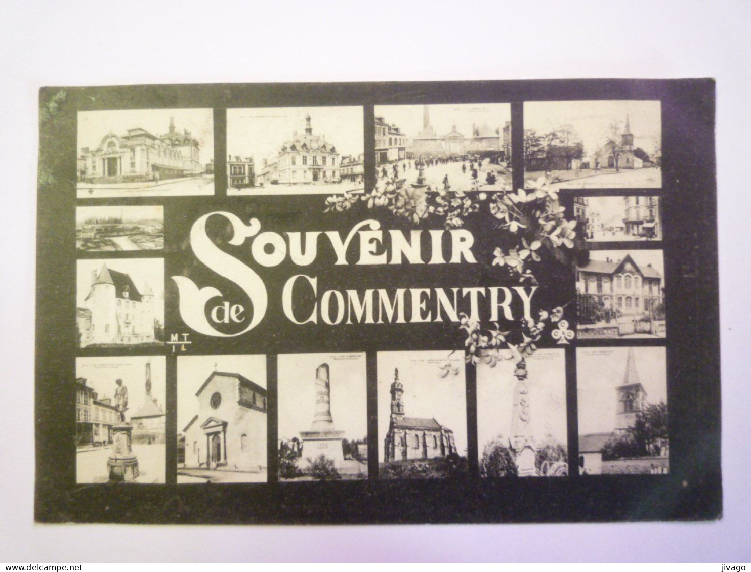 2024 - 1605  COMMENTRY  (Allier)  :  SOUVENIR De COMMENTRY  -  Carte Multivue   1908   XXX - Commentry