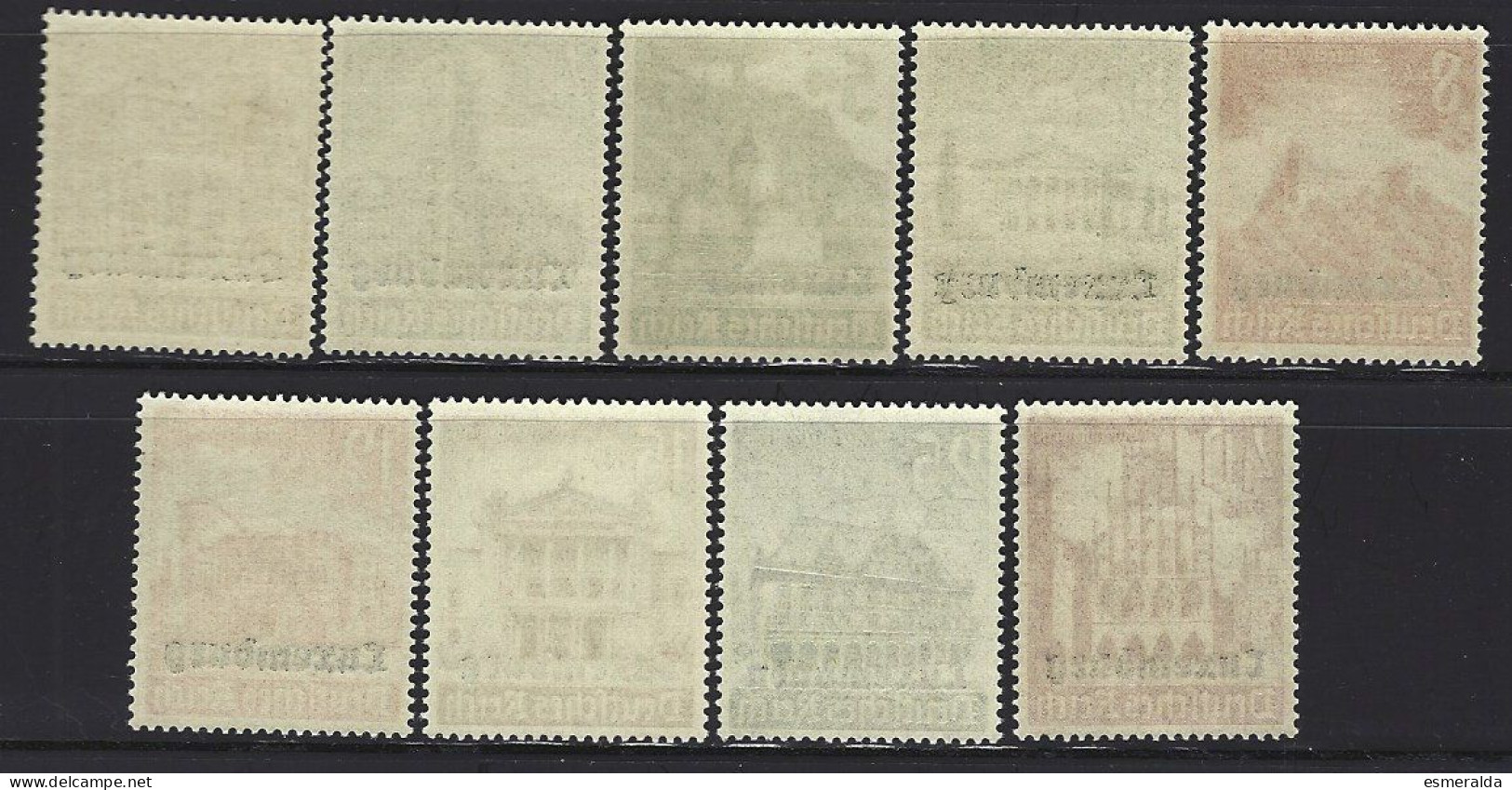 Luxembourg Yv Occupation Allemande 33/41(Secours D'hiver) Surchargés, **/mnh - 1940-1944 Occupation Allemande