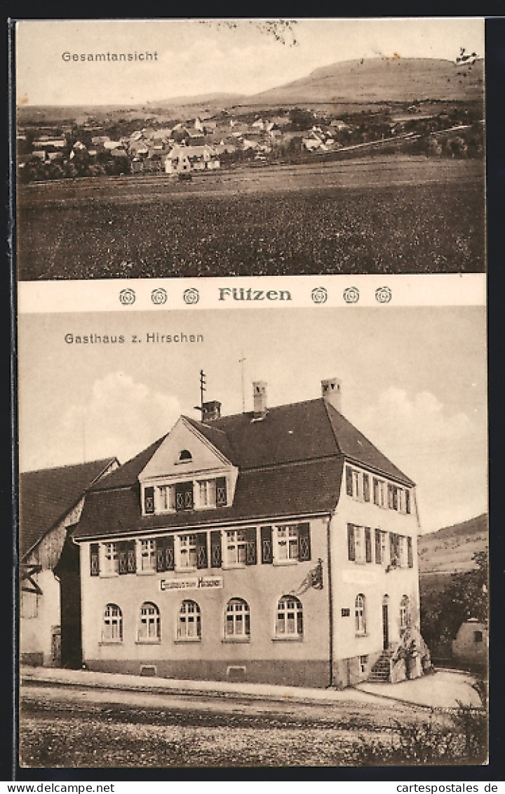 AK Fützen, Gasthaus Zum Hirschen, Gesamtansicht  - Autres & Non Classés