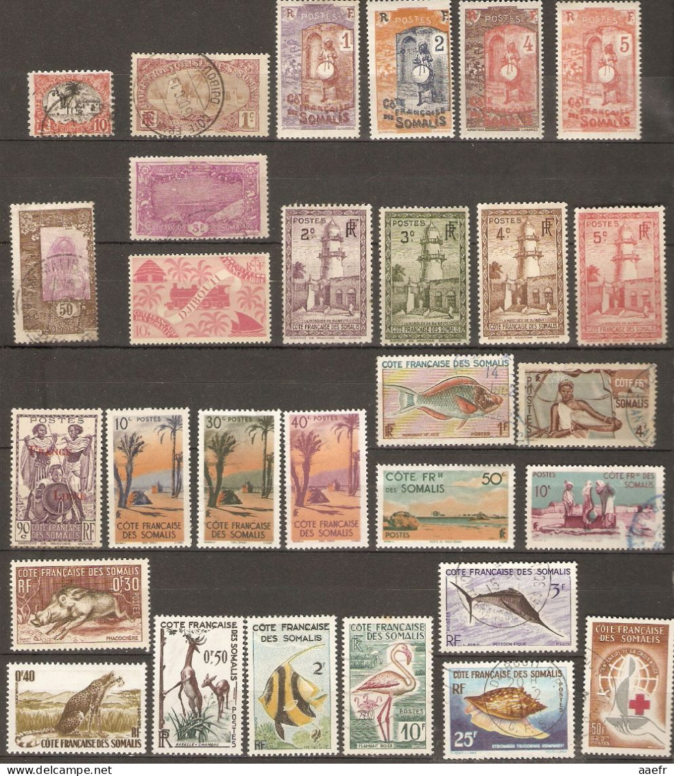 Côte Française De Somalis - 1903/1963 - Petit Lot De 29 Timbres - 9 MNH - 6 MLH - Used Stamps