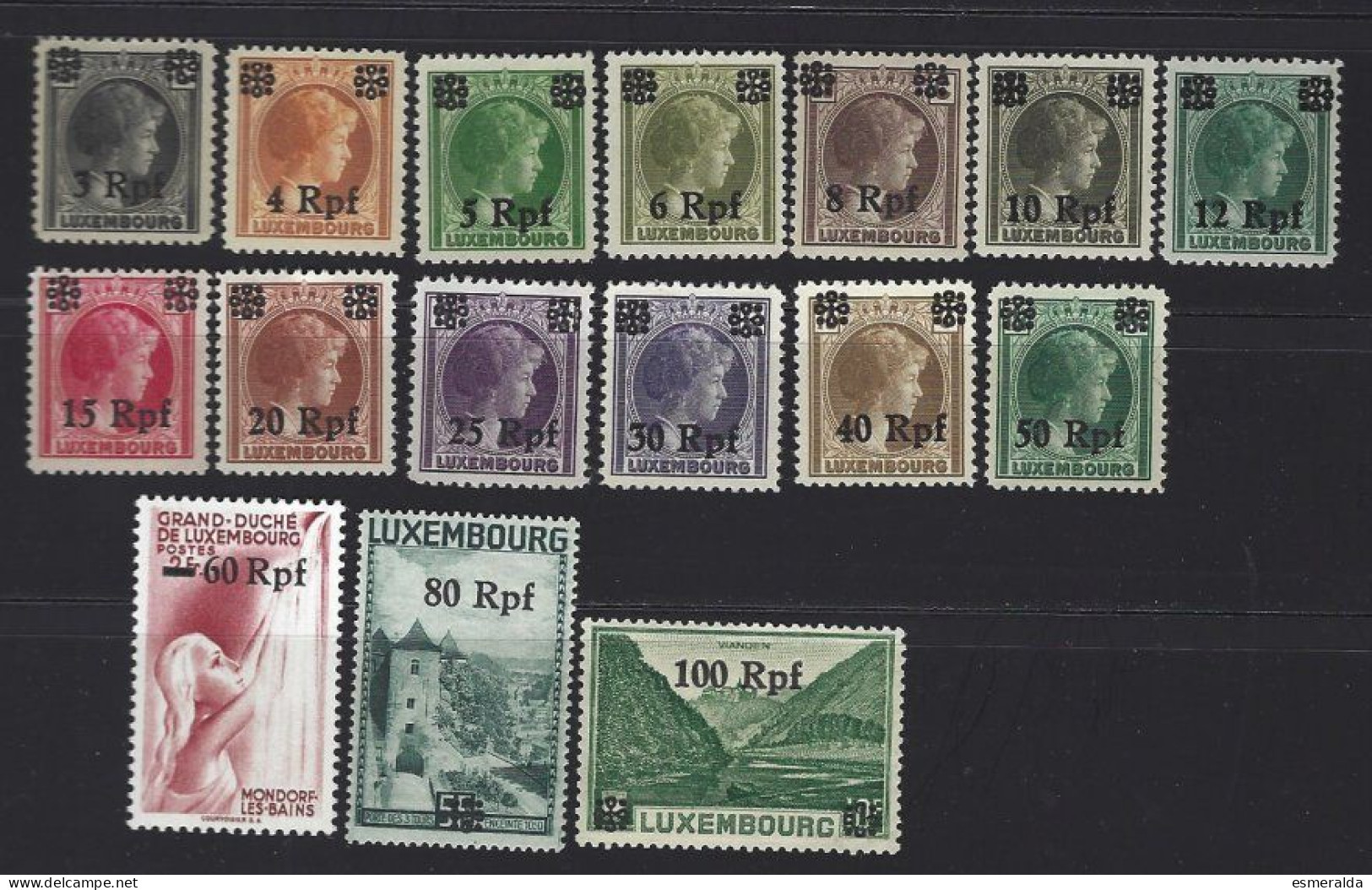 Luxembourg Yv Occupation Allemande 17/32 Surchargés, **/mnh - 1940-1944 Occupazione Tedesca