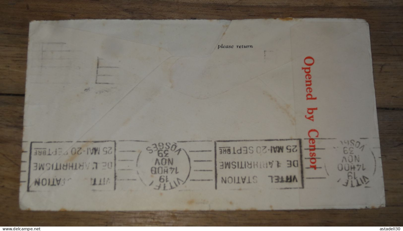 Enveloppe AUSTRALIA, Melbourne, Censure - 1939 ......... Boite1 ..... 240424-190 - Covers & Documents