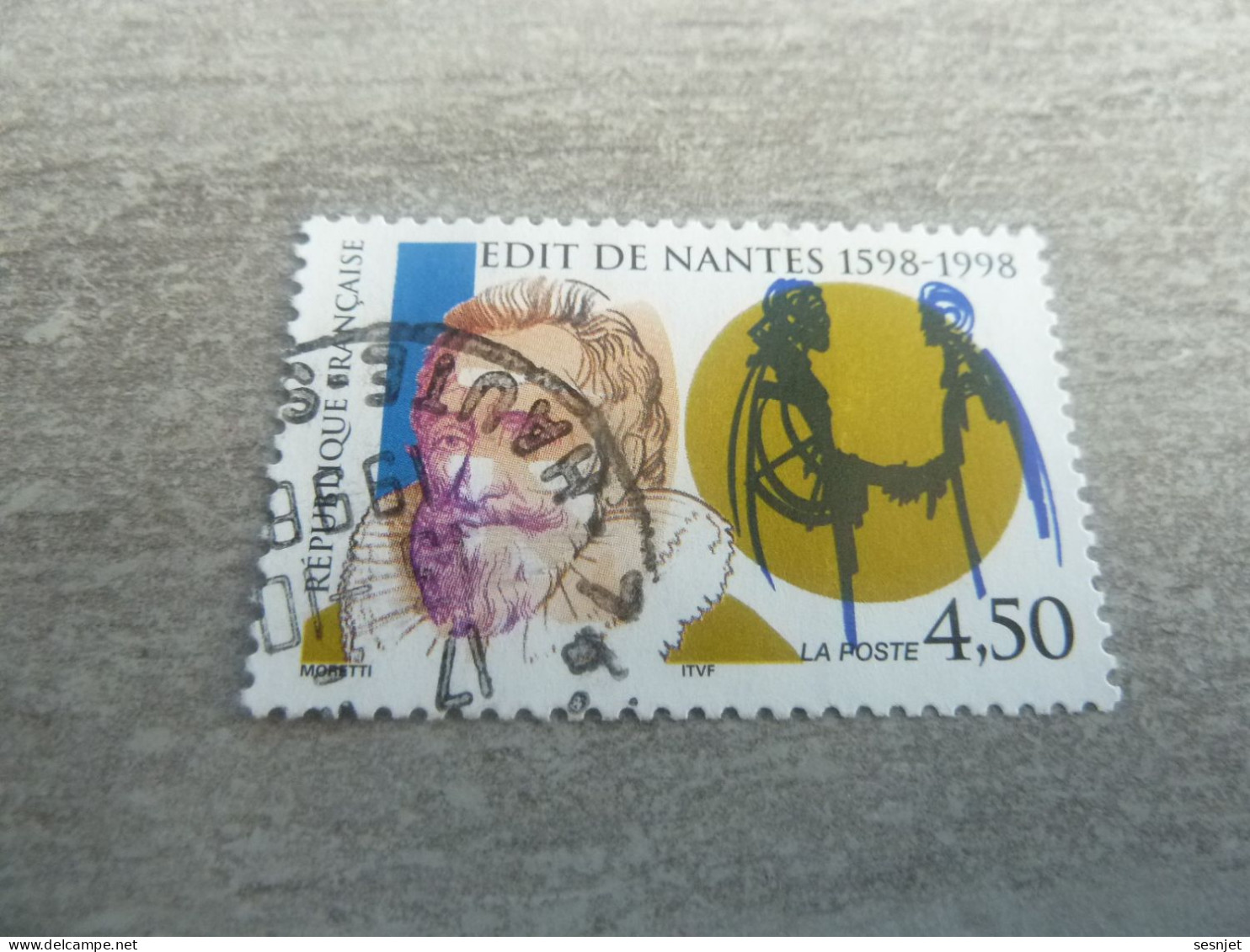 400ème Anniversaire De La Signature De L'Edit De Nantes - 4f.50 - Yt 3146 - Multicolore - Oblitéré - Année 1998 - - Used Stamps