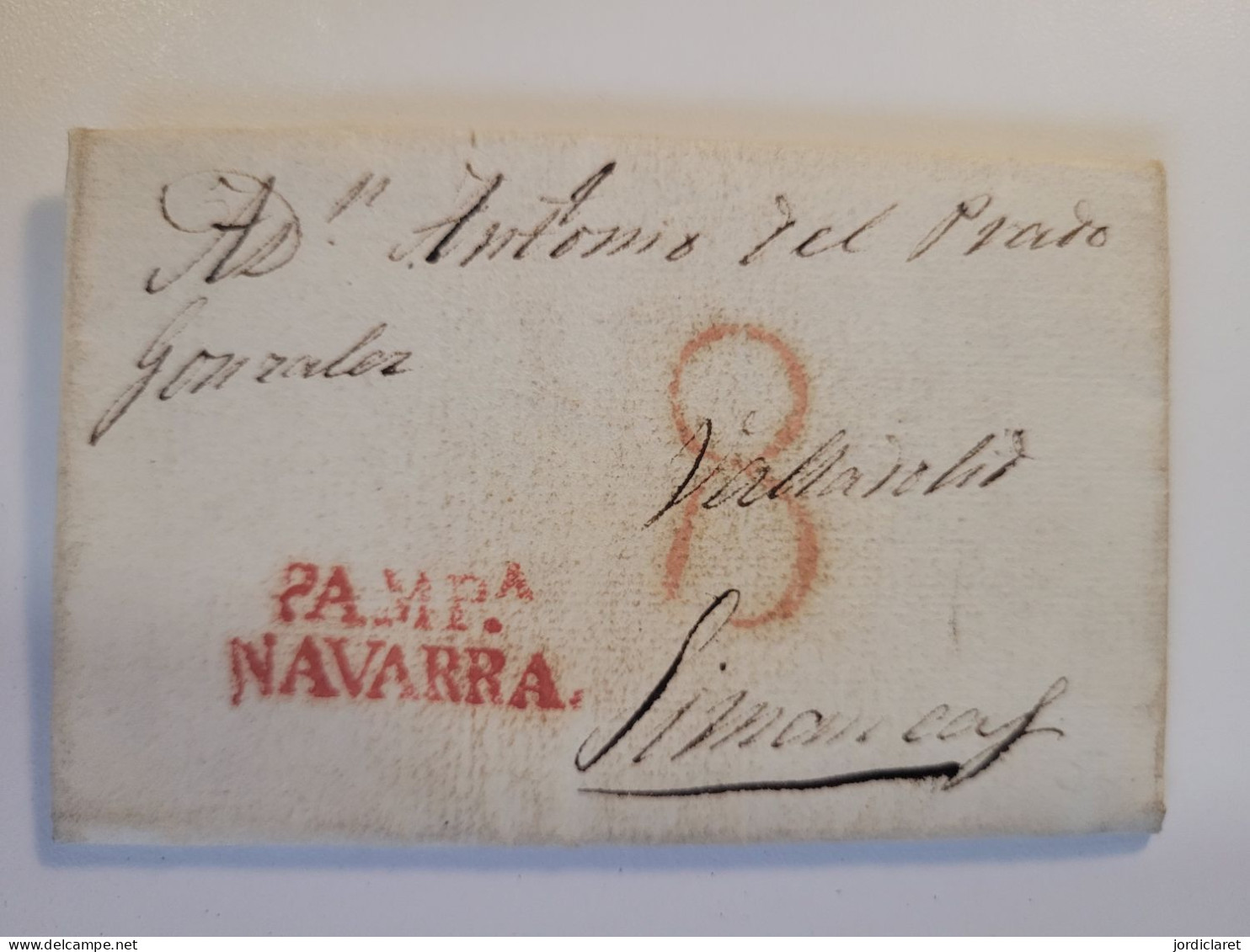 CARTA 1829 MARCA PAMPA NAVARRA - ...-1850 Vorphilatelie
