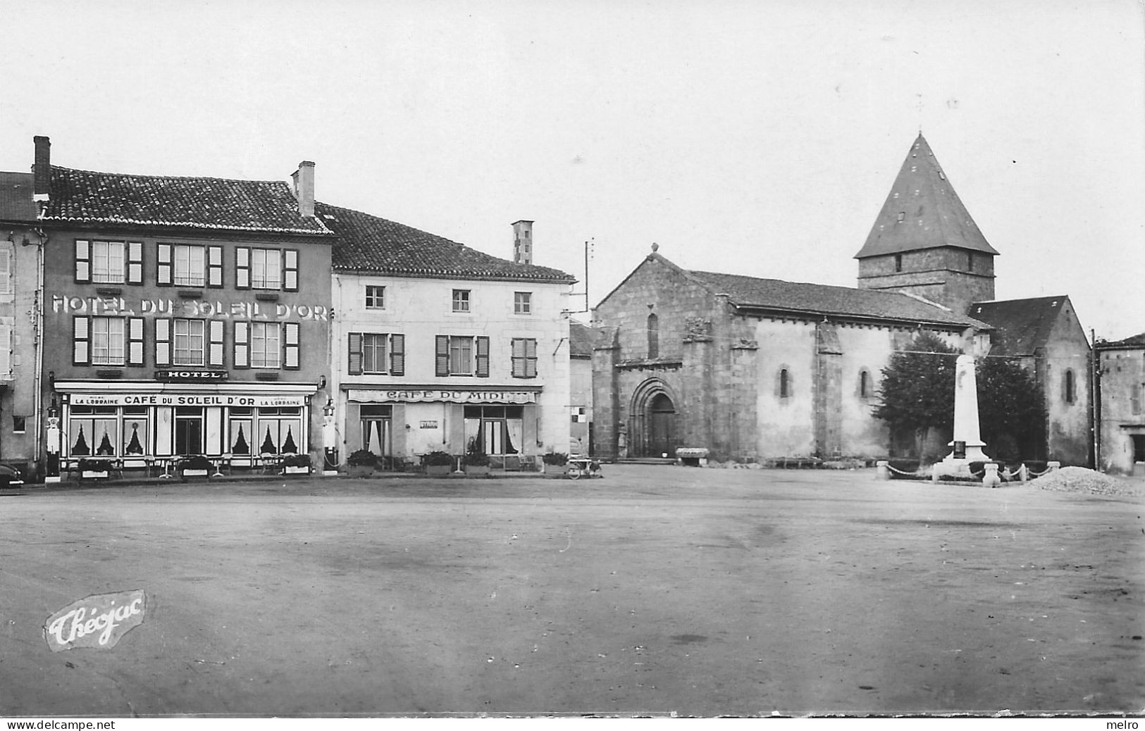 CPA  - RARE - (Dep.87) - Haute Vienne - BUSSIERE POITEVINE - " L'Hôtel Du Soleil D'Or " - Edit. THEOJAC - Bussiere Poitevine
