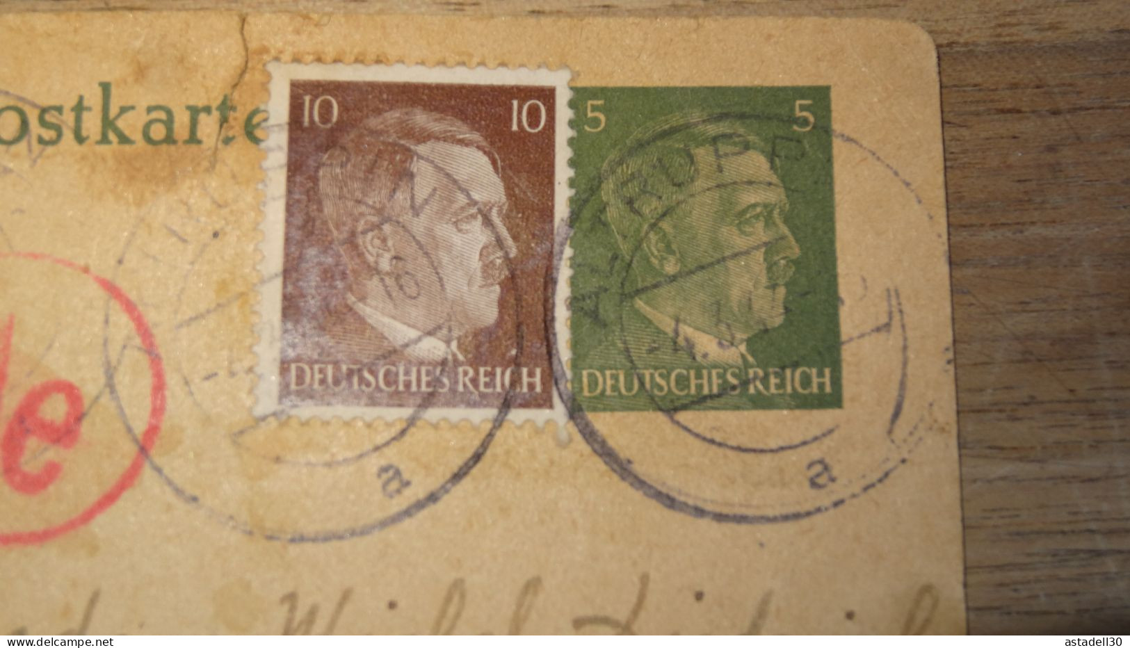 Entier Postal 5pf + Complement, DEUTSCHLAND, Altruppin 1944 ......... Boite1 ..... 240424-192 - Briefe U. Dokumente