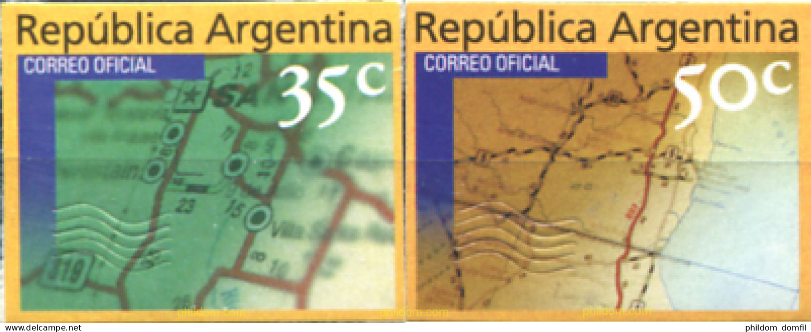 730122 MNH ARGENTINA 1999 MAPAS - Ungebraucht