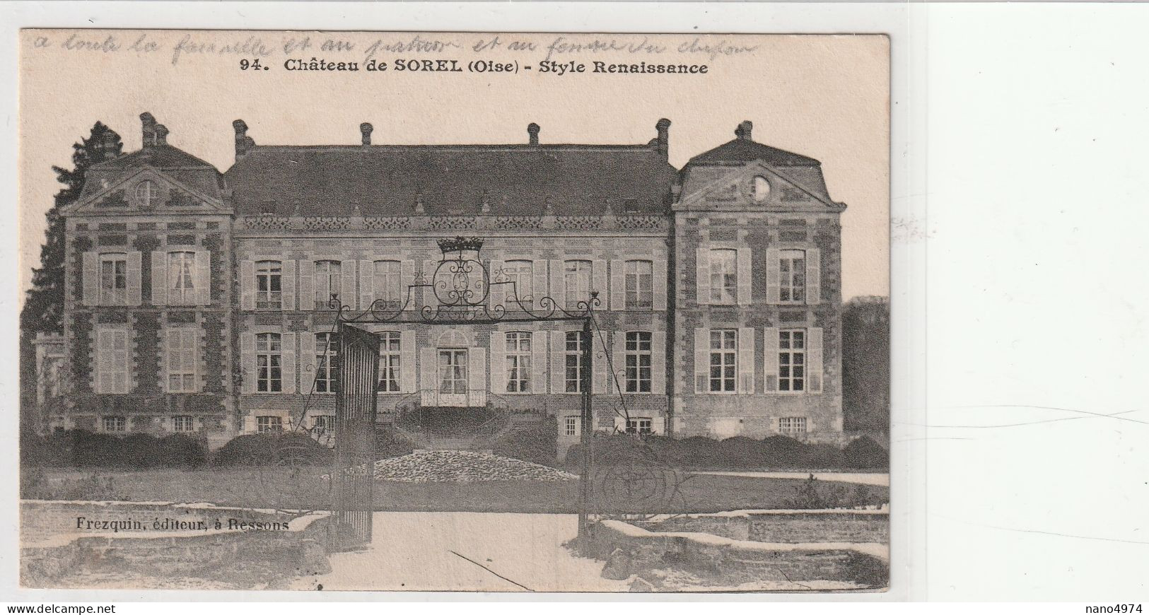 Orvillers - Sorel - Château De Sorel - Autres & Non Classés