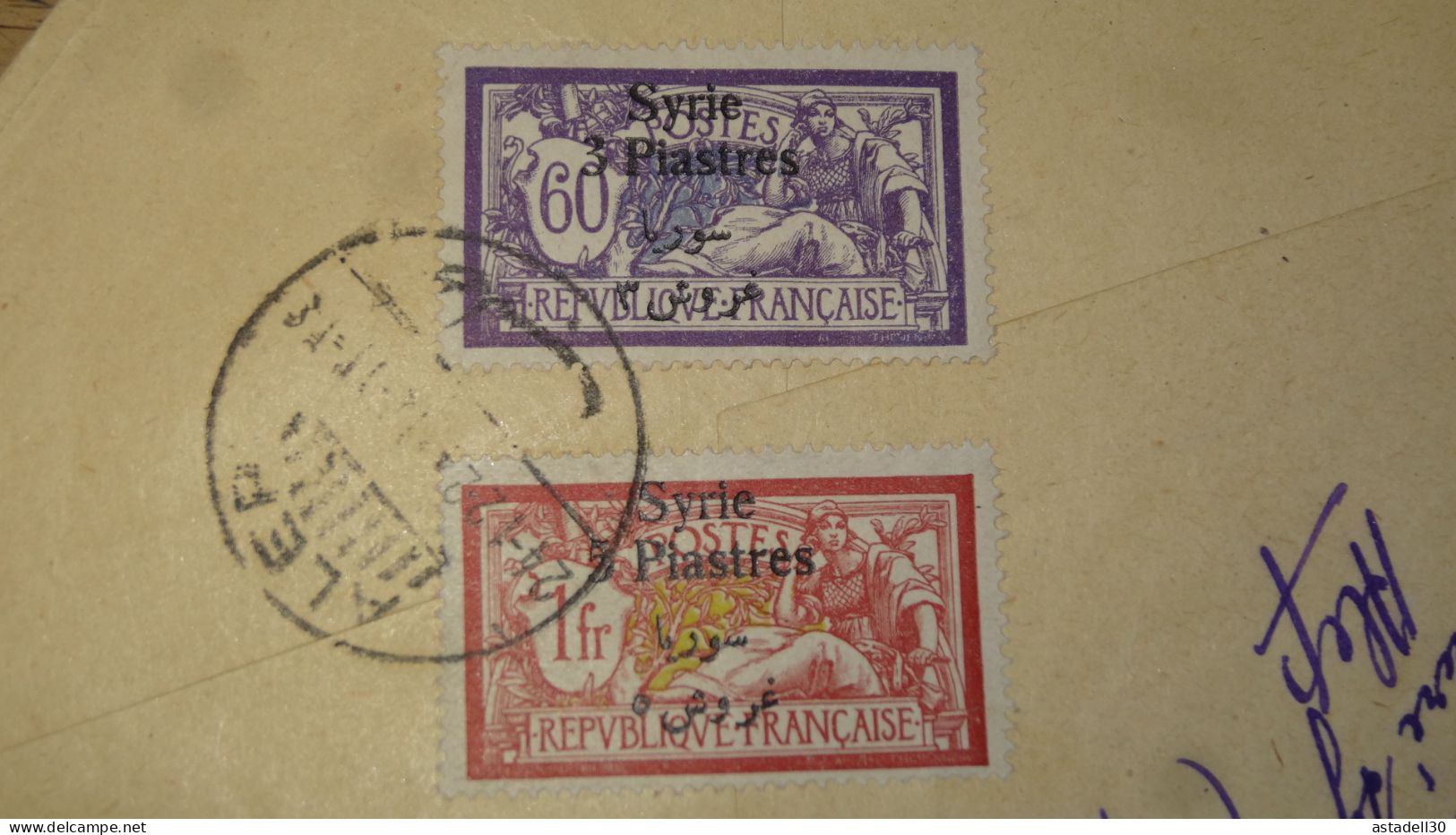 Enveloppe SYRIE, Recommandée, Alep 1925 ......... Boite1 ..... 240424-196 - Cartas & Documentos