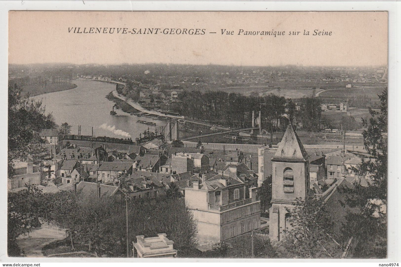 Villeneuve St Georges - Vue Panoramique Sur La Seine - Villeneuve Saint Georges