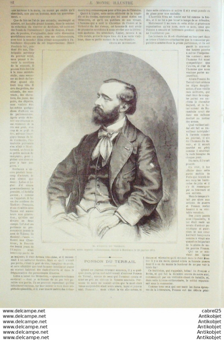 Le Monde illustré 1871 n°722 St Denis (93) Meudon (92) Halles De Paris Armistice Bavarois Poncon Du Terail