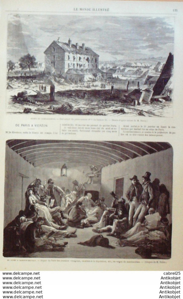 Le Monde Illustré 1871 N°724 Bordeaux (33) Grevy Espagne Madrid Sevres (92) Issy Les Moulineaux (92) Belfort (90) - 1850 - 1899
